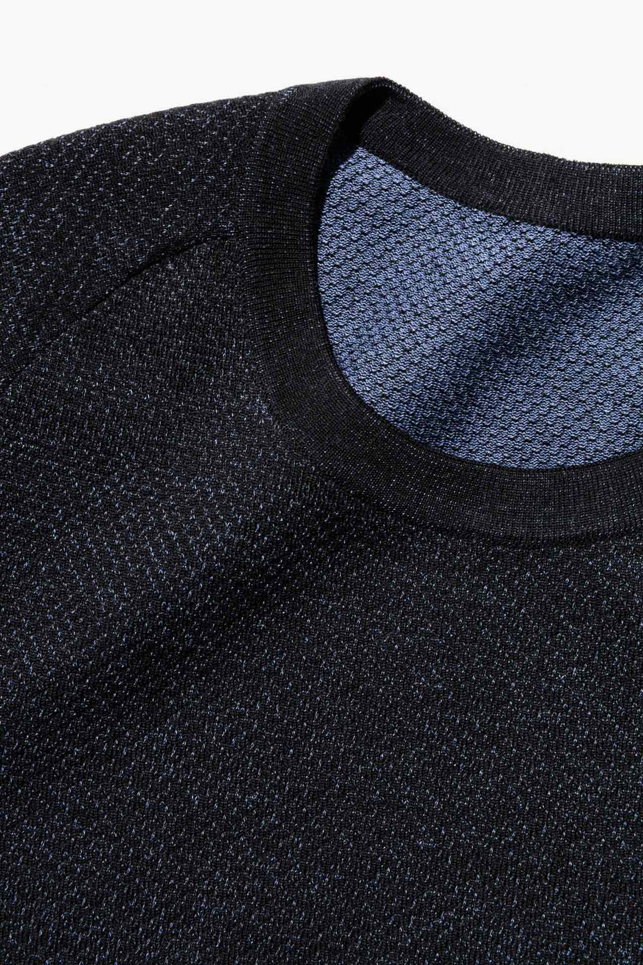 Black Merino Silk Running Long Sleeve