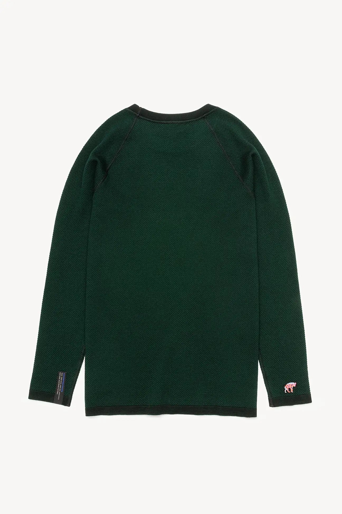 Green Merino Silk Running Long Sleeve