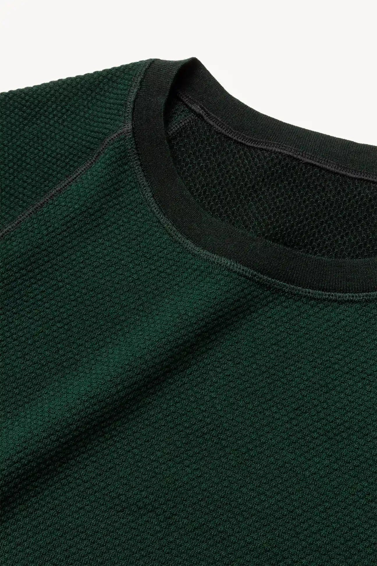 Green Merino Silk Running Long Sleeve