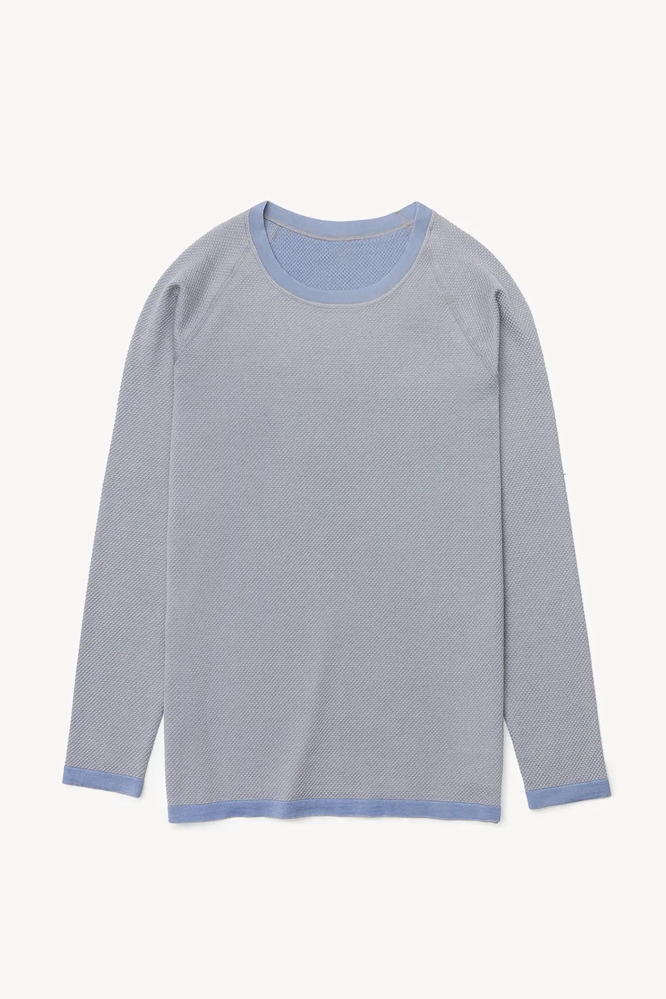 Grey Merino Silk Running Long Sleeve