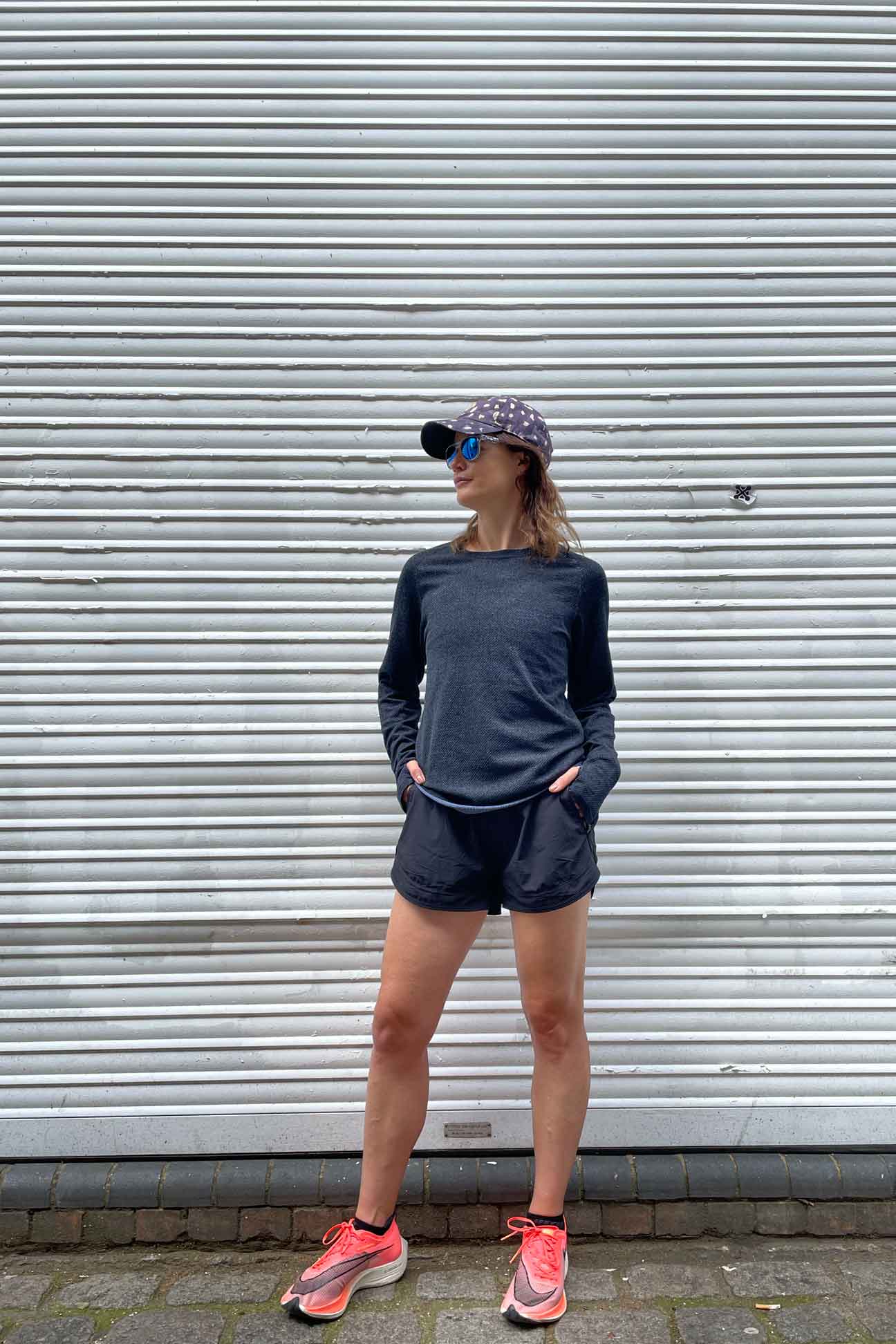 Black Merino Silk Running Long Sleeve